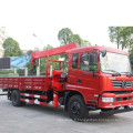 Chine Camion à plateau avec grue 8 tonnes 10 tonnes grue montée sur camion Hiab Palfinger flèche télescopique